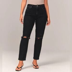 Abercrombie & Fitch The Ankle Straight Ultra High Rise Jeans Size 27/4 Short